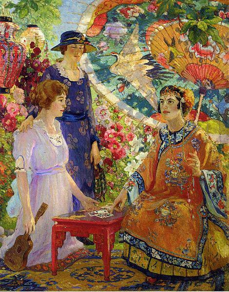 Colin Campbell Cooper Fortune Teller Germany oil painting art